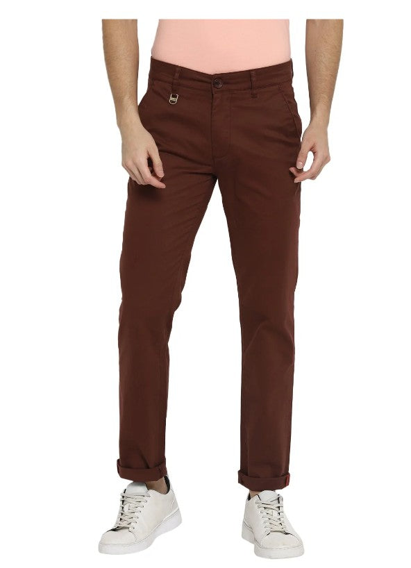 AMF CLOTHING ARTICLE #2351 Maroon Solid Trouser for Men