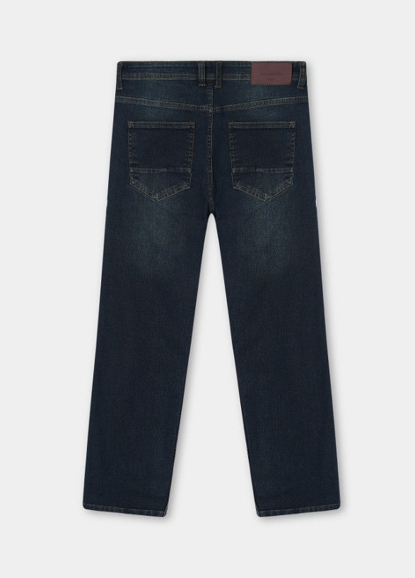 AMF CLOTHING ARTICLE #2380 Dark Blue Men Slim Fit Denim