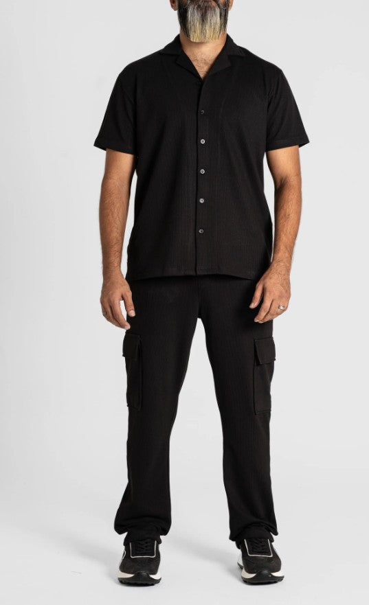 AMF CLOTHING ARTICLE #2382 Black Men Suit