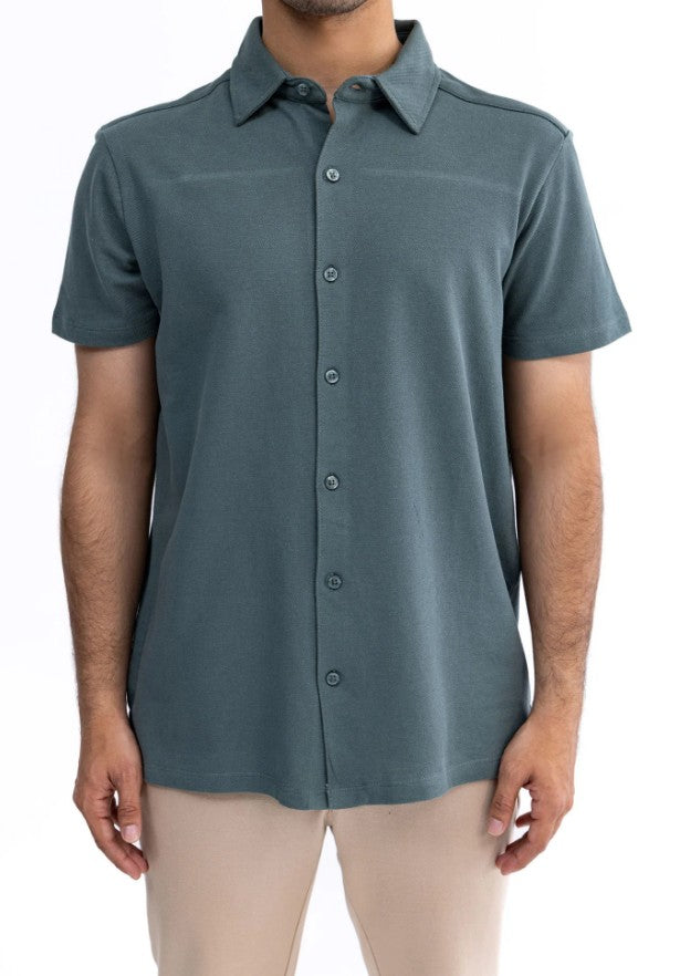 AMF CLOTHING ARTICLE #2504 Sage Green Men Button Down