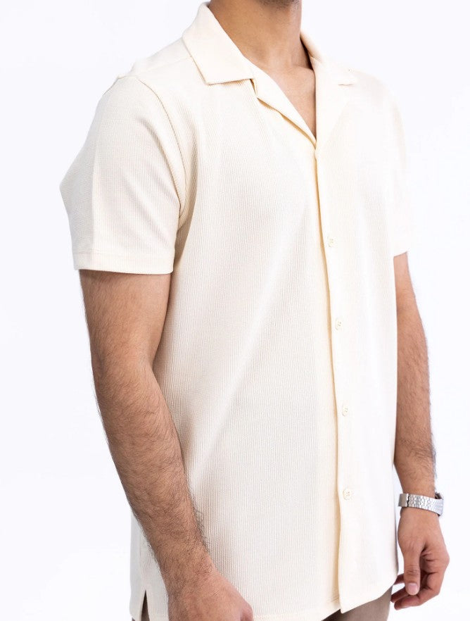 AMF CLOTHING ARTICLE #2510 Off White Men Button Down