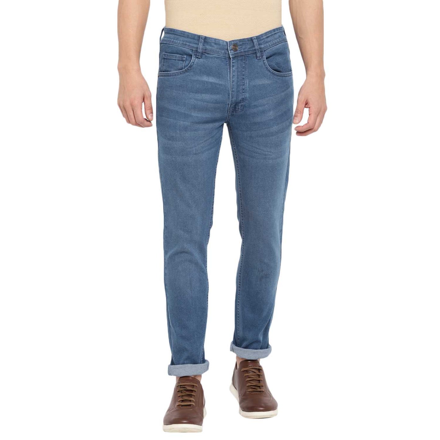 AMF CLOTHING ARTICLE #2309 Indigo Slim-Fit Jeans For Men