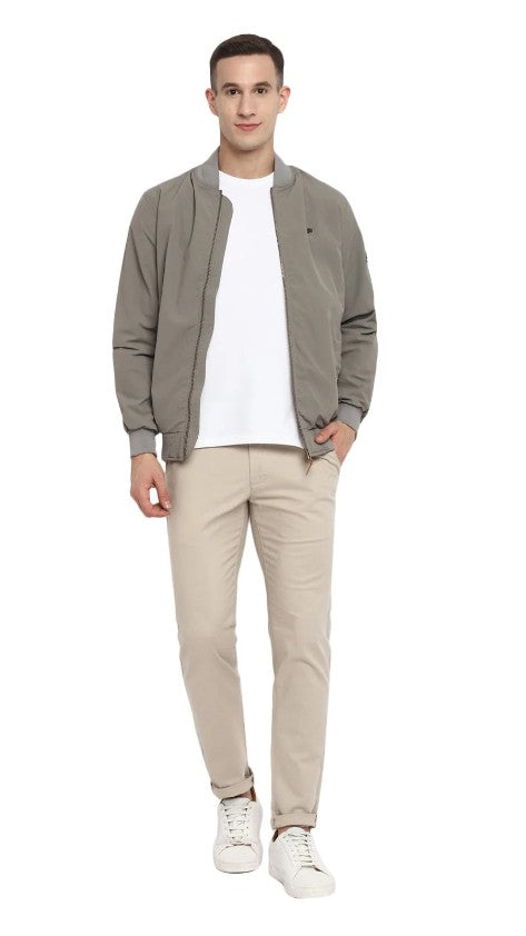AMF CLOTHING ARTICLE #2324 Light Gray Solid Jacket for Men
