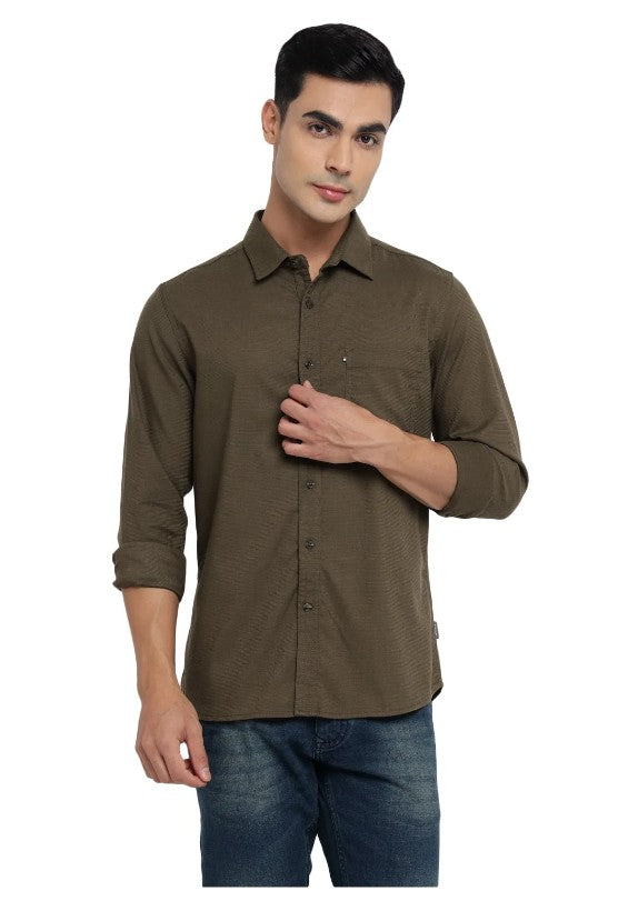 AMF CLOTHING ARTICLE #2329 Olive Casual Shirt for Men