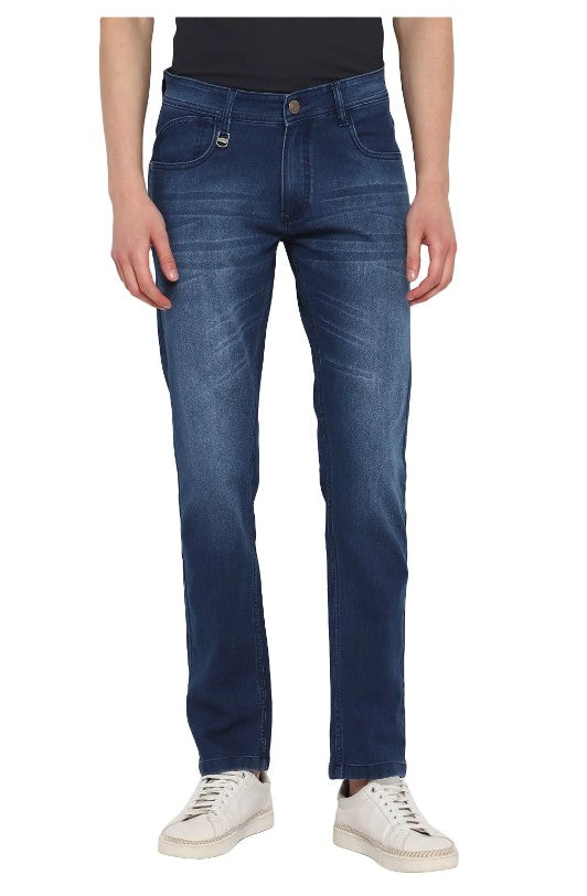 AMF CLOTHING ARTICLE #2357 Blue Solid Jeans for Men