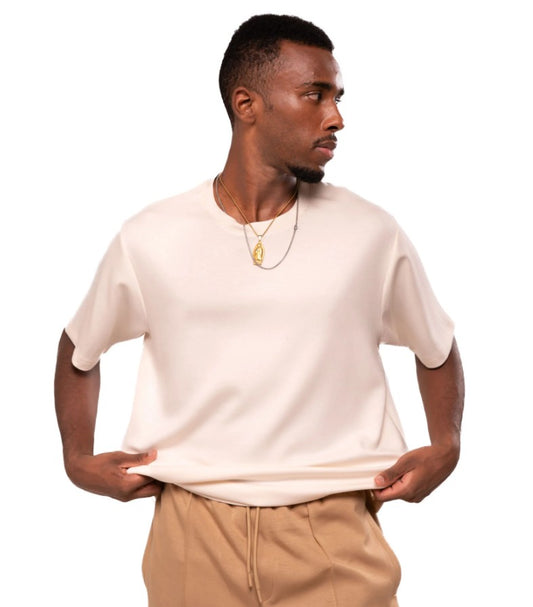 AMF CLOTHING ARTICLE #2374 Off White Men T Shirt