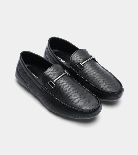 AMF CLOTHING ARTICLE #2397 Black Men Loafers