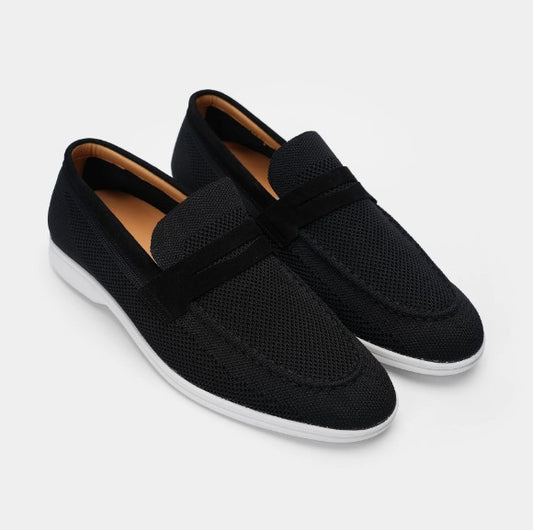 AMF CLOTHING ARTICLE #2399 Black Men Loafers