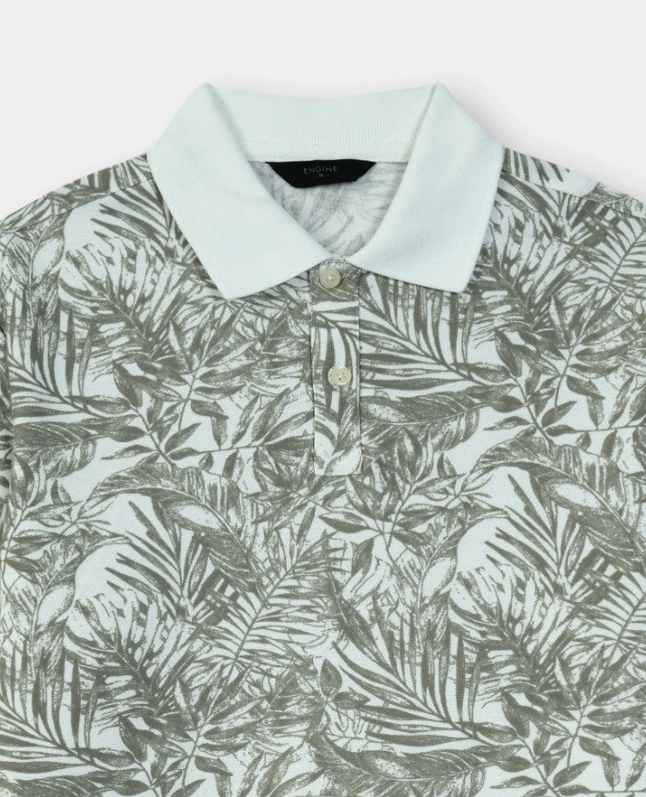 AMF CLOTHING ARTICLE #2427 White Men Polo Tee