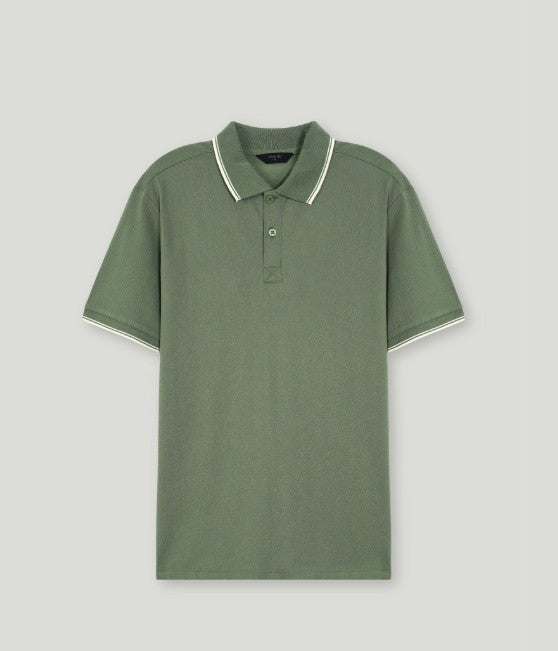 AMF CLOTHING ARTICLE #2447 Dark Sage Men Polo Tee