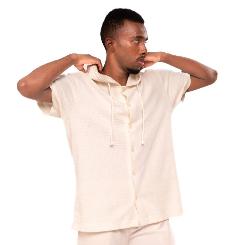 AMF CLOTHING ARTICLE #2463 Off White Men Button Down