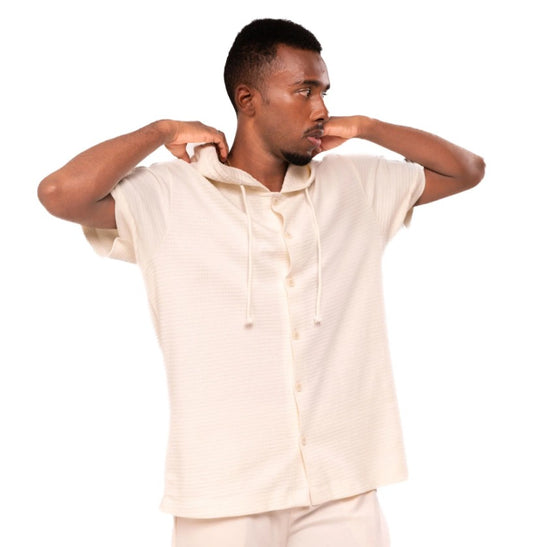 AMF CLOTHING ARTICLE #2463 Off White Men Button Down