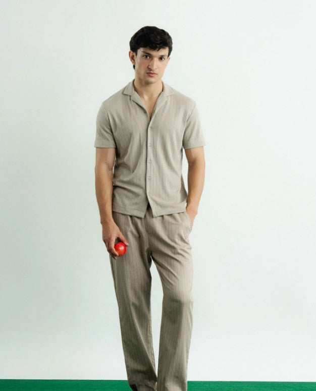 AMF CLOTHING ARTICLE #2478 Dull Beige Men Button Down