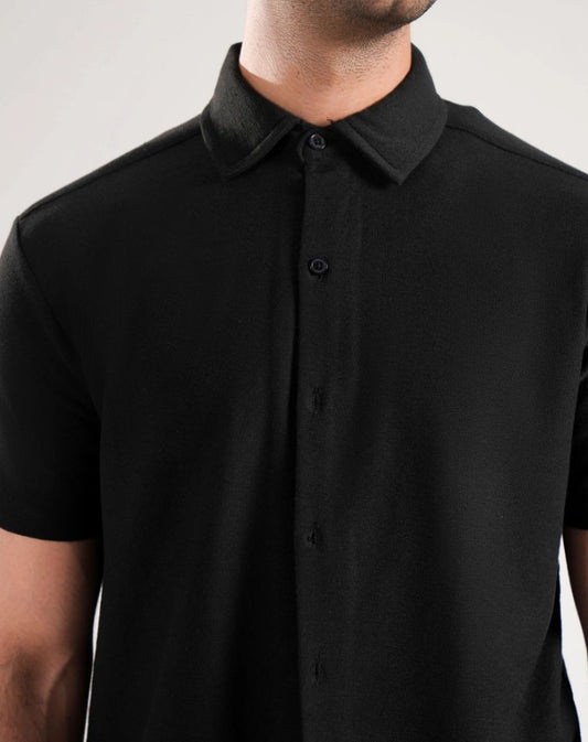 AMF CLOTHING ARTICLE #2486 Black Men Button Down
