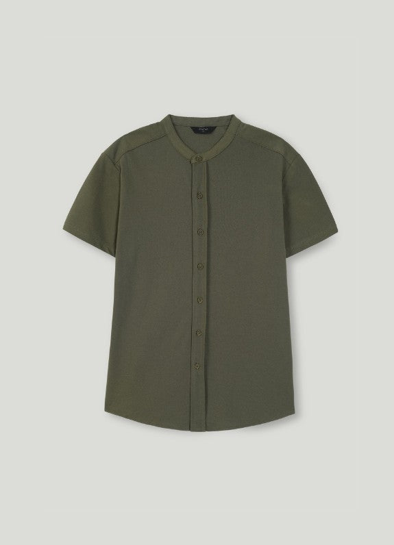AMF CLOTHING ARTICLE #2487 Olive Men Button Down