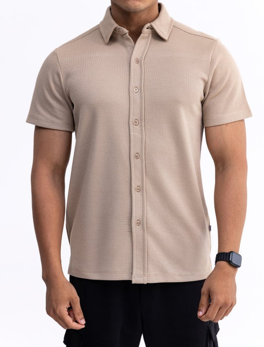 AMF CLOTHING ARTICLE #2499 Beige Men Button Down