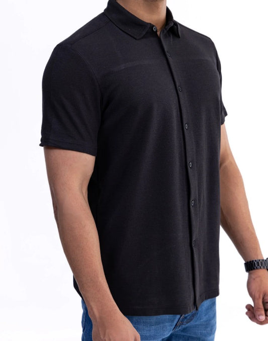 AMF CLOTHING ARTICLE #2515 Black Men Button Down